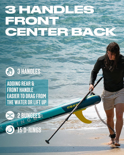Prana Meteor Blue 350x89x15 cm (11'6'') deska SUP do jogi