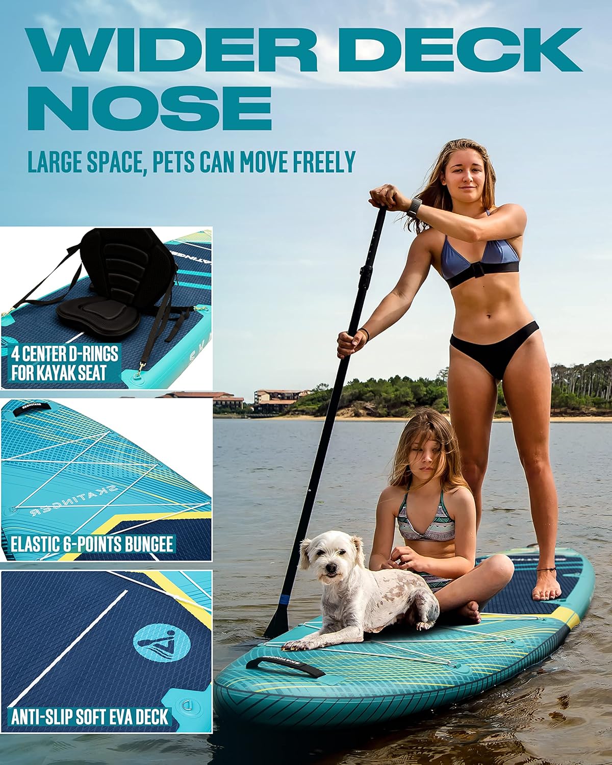 Prana Meteor Blue 350x89x15 cm (11'6'') deska SUP do jogi